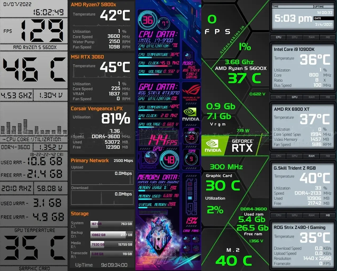 New 8.8 Inch Long Strip LCD Screen 1920*480 HD-MI Driver Board Secondary Monitor AIDA64 Sub Display CPU GPU SSD Information