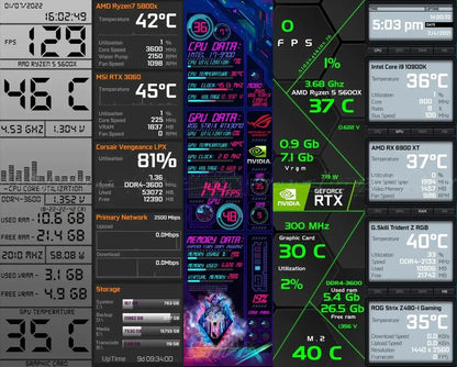 New 8.8 Inch Long Strip LCD Screen 1920*480 HD-MI Driver Board Secondary Monitor AIDA64 Sub Display CPU GPU SSD Information